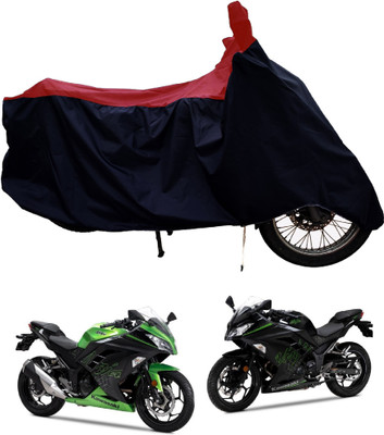 Tricway Two Wheeler Cover for Kawasaki(Ninja 300 BS6, Red)