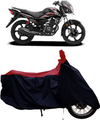 Tricway Two Wheeler Cover for TVS(Victor BS6, Red)