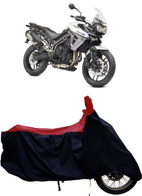Tricway Two Wheeler Cover for Triumph(Tiger 800 XR, Red)
