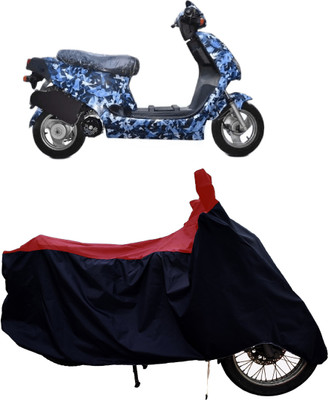 Tricway Two Wheeler Cover for Hero Electric(Electric AXLHE-20, Red)