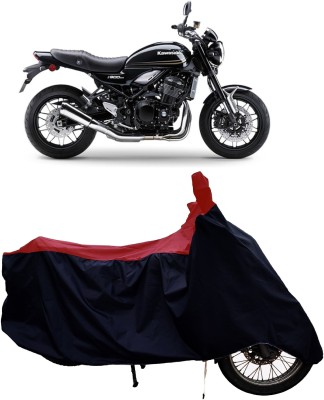 Tricway Two Wheeler Cover for Kawasaki(Z900RS BS6, Red)