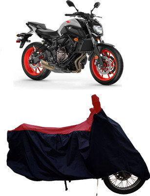 Tricway Two Wheeler Cover for Yamaha(MT 07 BS6, Red)