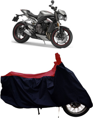 Tricway Two Wheeler Cover for Triumph(Street Triple RS BS6, Red)