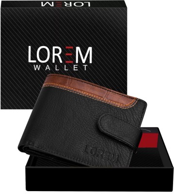 LOREM Men Casual, Evening/Party, Formal Black, Brown Artificial Leather Wallet(5 Card Slots)