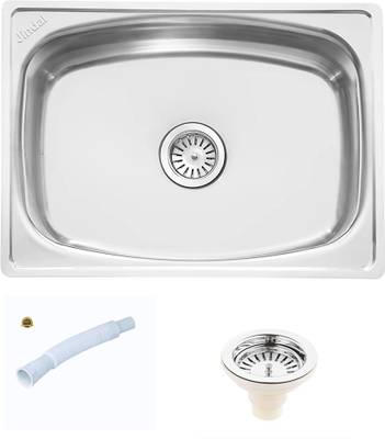 Jindal steel jindal 24x18x9 Stainless Steel kitchen Sink 304 Grade Corner Basin