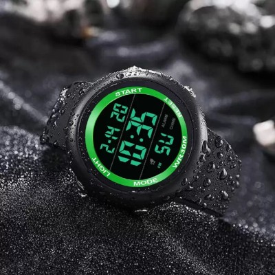 HALA HL-1260 6 Months Warranty Wrist Watch Sport Watch Black strap & Water Resist 1260-Green Digital Watch  - For Men
