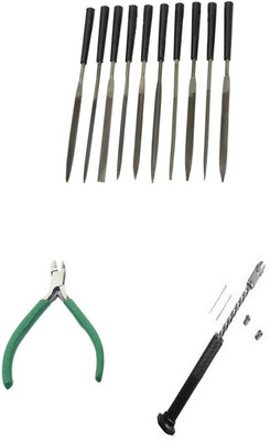 TOOLBUX Pack of 3 -10 Pc Needle File Set Gold Testing Stone Gemstone Picker