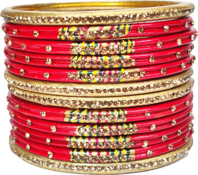 Anshi Creations Lac Bangle Set(Pack of 12)