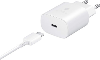 Avaxon 25 W 5 A Wall Charger for Mobile with Detachable Cable(White, Cable Included)