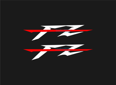 indnone® Sticker & Decal for Car(White, Red)