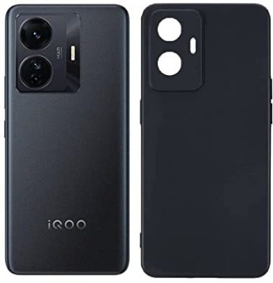 COVERLINE Back Cover for iQOO Z6 Lite Perfect Slim Fit with Shockproof Design Candy Case(Black, Matte Finish, Pack of: 1)