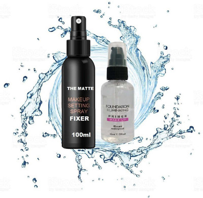 GFSU MAKEUP BASE GEL PRIMER WITH MAKEUP SETTING SPRAY FIXER(2 Items in the set)