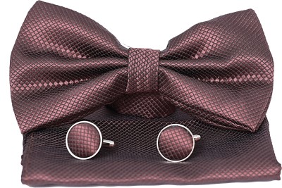 Peednam Silk Tie & Cufflink(Brown)