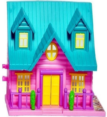 SNM97 Mini Doll House One Sided With Accessories- Multicolor(Multicolor)