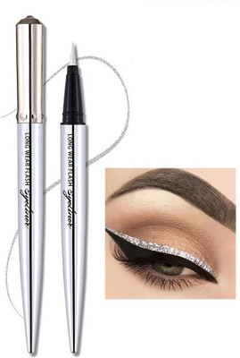 tanvi27 Intense Pigment Sketch Pen Waterproof Smudge Proof Eyeliner 1.5 g(SILVER)