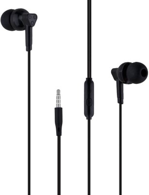 FEND EP33 For Samsng Galxy M33/F23/M32/F12/A23/F22/A12/M12 Wired Headset(Black, In the Ear)