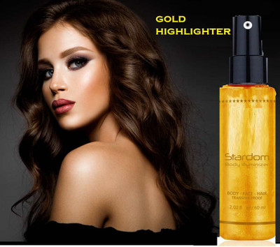 GFSU Professsional face and body liquid highlighter 60 ML Highlighter(GOLDEN)