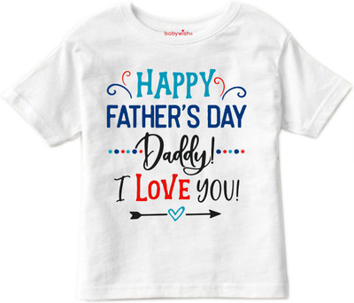 Babywish Baby Boys & Baby Girls Typography Polycotton Regular T Shirt(Multicolor, Pack of 1)
