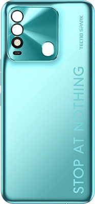 Unique4Ever Tecno Spark 8 (KG6) With Side Volume & Power Buttons Back Panel(Turquoise Cyan)
