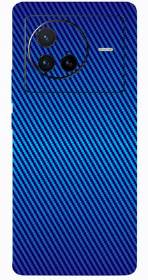 BUGGU VIVO X80 5G, vivo x80 5g Mobile Skin(Blue Carbon Fiber Skin With High Matte Finish.)