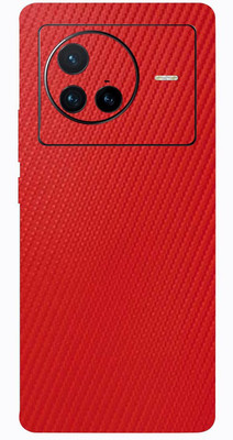 BUGGU VIVO X80 5G, vivo x80 5g Mobile Skin(Red Carbon Fiber Skin With High Matte Finish.)