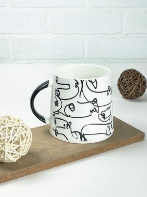 JCPL Modern Art Ceramic Coffee Mug(330 ml)