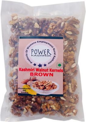 Power Kashmir Walnuts Without Shell, Kashmir Walnut Kernels Brown Kernels of Walnut, Walnuts(1 x 250 g)