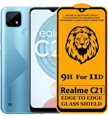 RUAM Edge To Edge Tempered Glass for Realme c21,Realme c20, Realme c20y(Pack of 1)