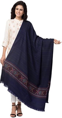 Anil Textiles Wool Solid Women Shawl(Dark Blue)