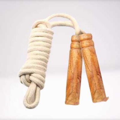 Hyper WOODEN HANDLE Stamina Jumping Skipping Rope, Jumping Trainer,Adjustable Size Freestyle Skipping Rope(Length: 20 cm)