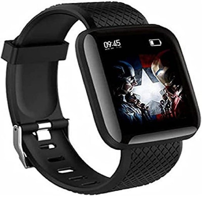 Emmqura IDS116 SMART BRACELET WATCH IT SUPPORTS ONLY NOTIFICATION Smartwatch(Black Strap, FREE)