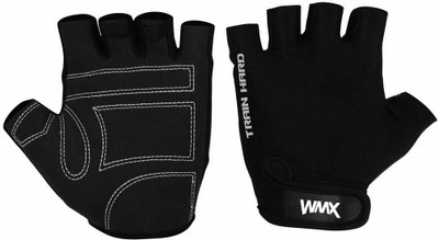 WMX Sports Weight Lifting Workout Gym Gloves with Wrist Support, Unisex Gym & Fitness Gloves(Black)