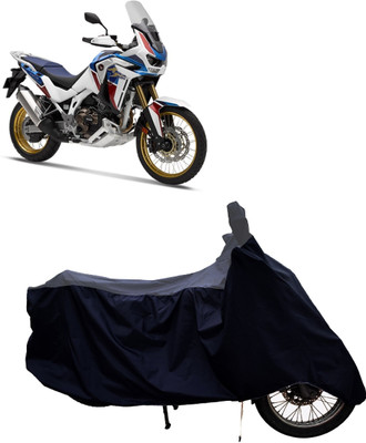 Tricway Two Wheeler Cover for Honda(CRF1000L Africa Twin, Grey, Blue)