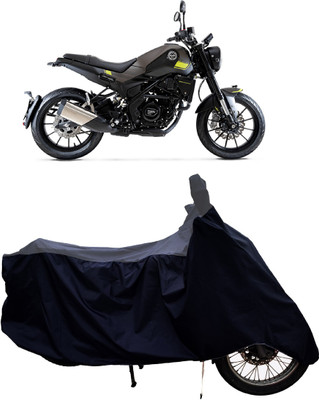 Tricway Two Wheeler Cover for Benelli(Leoncino 250, Grey, Black)