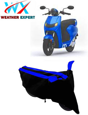 WEATHER EXPERT Two Wheeler Cover for 22Motors(Flow, Black, Blue)