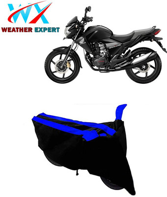 WEATHER EXPERT Two Wheeler Cover for Honda(CBF150, Black, Blue)