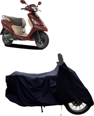 Tricway Two Wheeler Cover for TVS(Scooty Zest BS6, Grey, Blue)