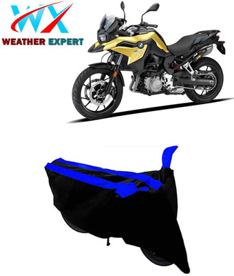 WEATHER EXPERT Two Wheeler Cover for BMW(F 750 GS, Black, Blue)