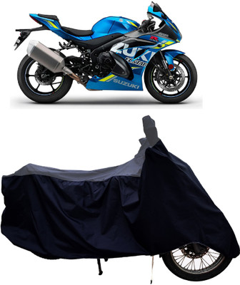Tricway Two Wheeler Cover for Suzuki(GSX-R1000 ABS, Grey, Black)