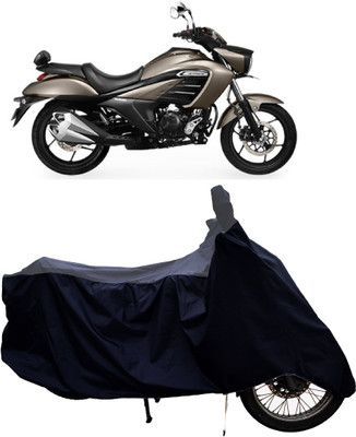 Tricway Two Wheeler Cover for Suzuki(intruder 150, Grey, Black)