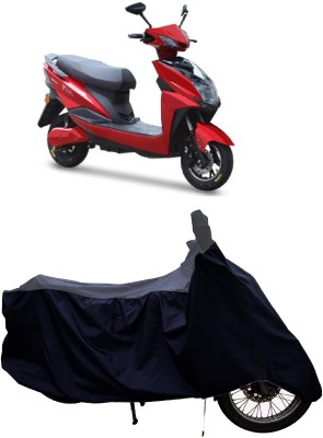 Tricway Two Wheeler Cover for Techo Electra(Raptor BS6, Grey, Blue)