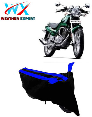WEATHER EXPERT Two Wheeler Cover for TVS(Fiero FX, Black, Blue)