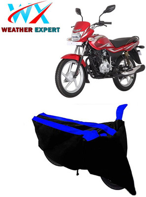 Mdstar Two Wheeler Cover for Bajaj(Platina 125, Black, Blue)