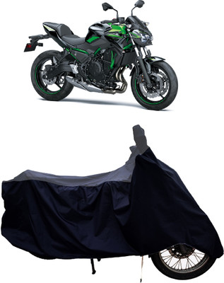 Tricway Two Wheeler Cover for Kawasaki(Z650 BS6, Grey, Black)