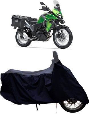 Tricway Two Wheeler Cover for Kawasaki(Versys-X 300, Grey, Black)