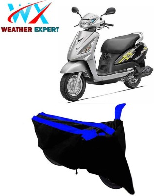 WEATHER EXPERT Two Wheeler Cover for Suzuki(Swish, Black, Blue)