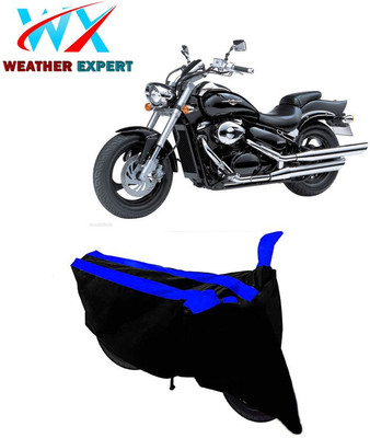 WEATHER EXPERT Two Wheeler Cover for Suzuki(Intruder M800, Black, Blue)