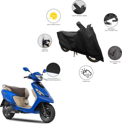 SS FOR YOUR SMART NEEDS Two Wheeler Cover for TVS(Zest, Black)