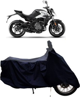 Tricway Two Wheeler Cover for CFMoto(400NK BS6, Grey, Black)