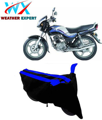 WEATHER EXPERT Two Wheeler Cover for TVS(Victor Edge, Black, Blue)